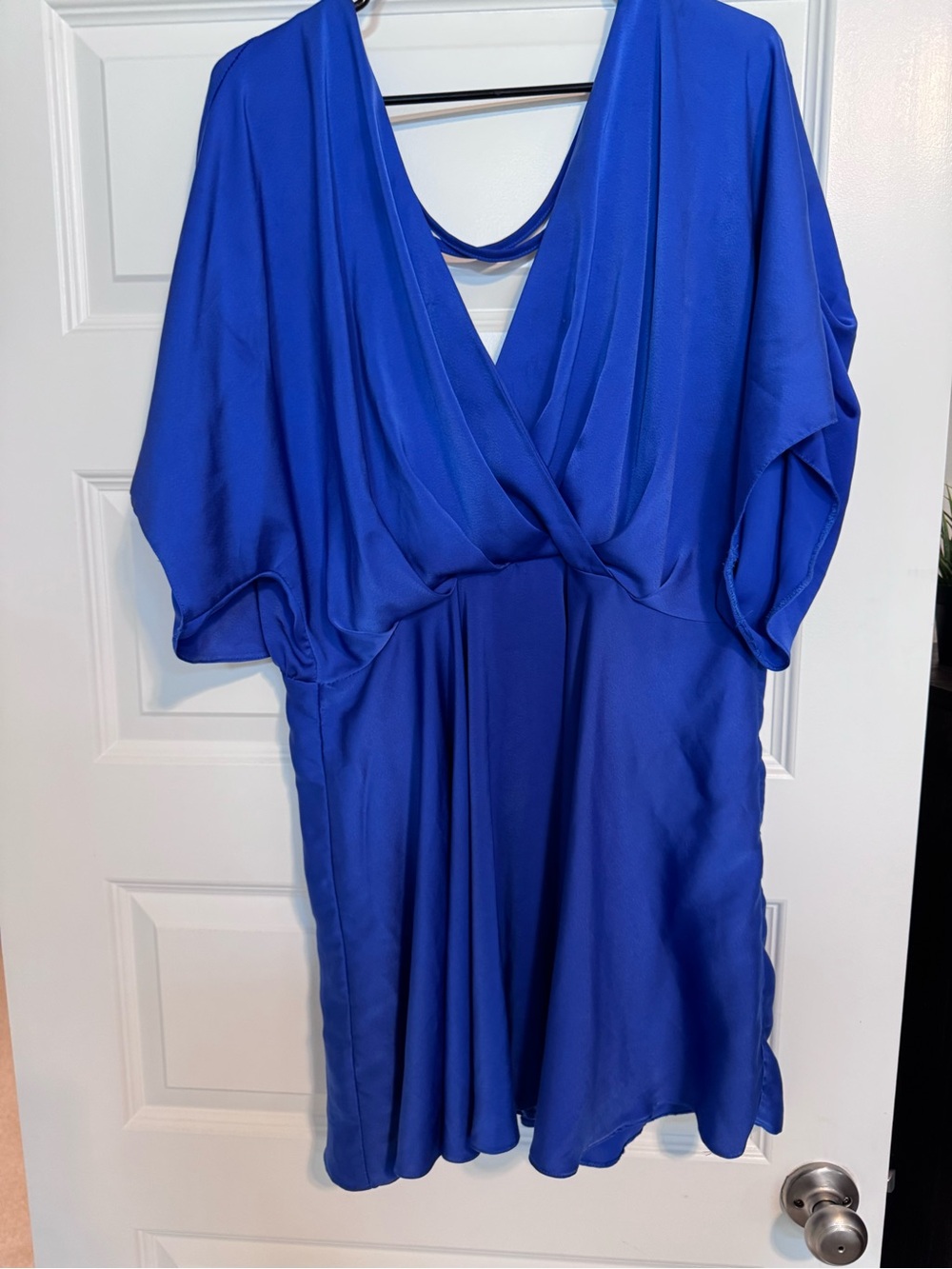 ASOS Royal Blue Wrap-Style Short Dress